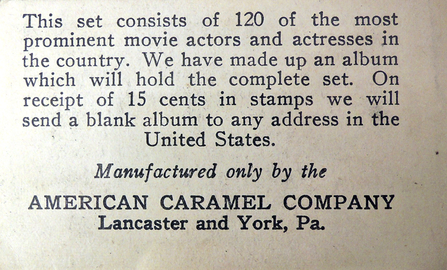 Issued by American Caramel Company, Lancaster and York