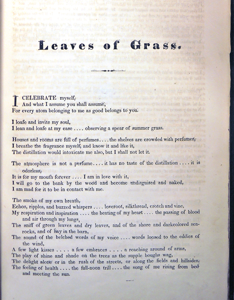 walt whitman song of myself nine days