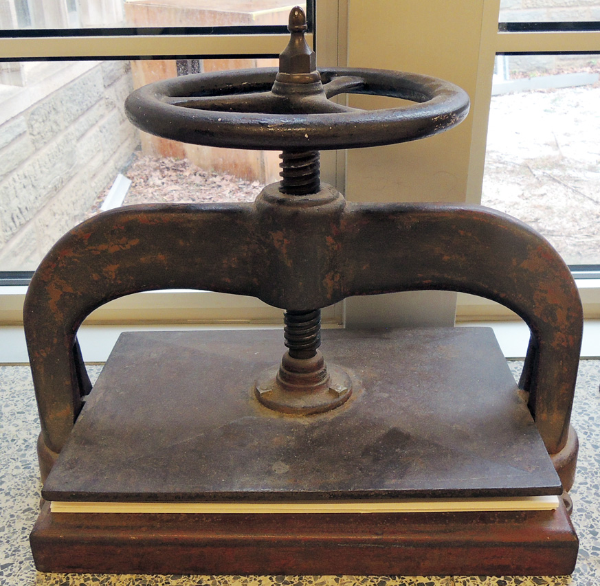 A Machine for the 19th Century: The Iron Hand Press, American Bookbinders  Museum