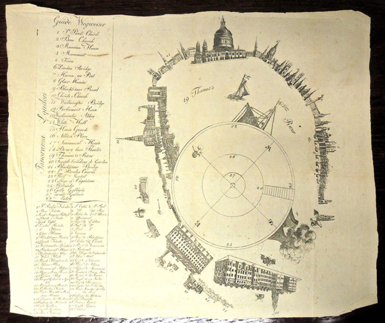 A Key to the Panorama of London from Albion Mills Graphic Arts